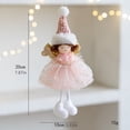 thumbnail image 3 of Colgante de ángel de peluche de Navidad para niña, alas de hierro doradas, decoración navideña para niña, colgante para árbol de Navidad, adornos para navidad 2024, 3 of 5