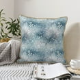 thumbnail image 6 of Fotbe enchanted winter snowflake holly Pattern Velvet Decorative Throw Pillow Covers with Elegant Piping, Soft Plush Cushion Cover for Sofa, Bed, Car, Office-16"x16", 6 of 8