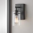 thumbnail image 2 of Hampton Bay Regan 4.5 in. 1-Light Espresso Bronze Bathroom Vanity Light with Clear Glass Shade, 2 of 6