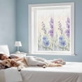 thumbnail image 3 of Lavender Spring Window Privacy Film, Farmhouse Pastoral Pastel Flowers Static Cling UV Sun Blocking Heat Control Window Tint Day and Night, Non-Adhesive One Way Windows Privacy Cover 19.6''x39.3'', 3 of 7