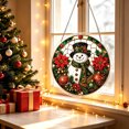 thumbnail image 2 of DVKOVI Christmas Snowman Winter Acrylic Puzzle Suncatchers DIY Stained Glass Home Garden Indoor Decor Window Hanging, 2 of 3
