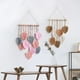 thumbnail image 4 of Macramé colgante de pared hecho a mano decoraciones para el hogar Boho macramé tapiz tejido colgante de pared hoja pluma decoración de pared caqui, 4 of 6