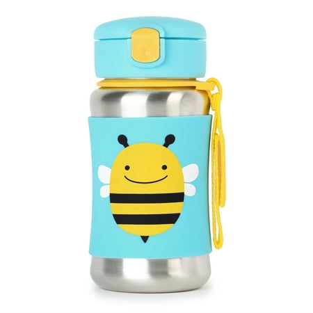 Skip Hop Zoo Stainless Steel Straw Bottle, Bee (Best Ebay Alternatives For Sellers)