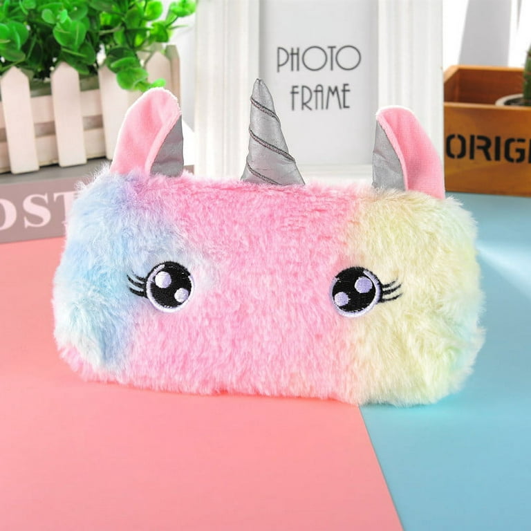 Pencil Pouch for Girls - Unicorn Pouch for Girls for Stationary/ Aesthetic  Pencil Case for College Students/ Stylish School Pouch for Girls/ Cute Pen  Pouch for Girls Korean Bag - Party Propz