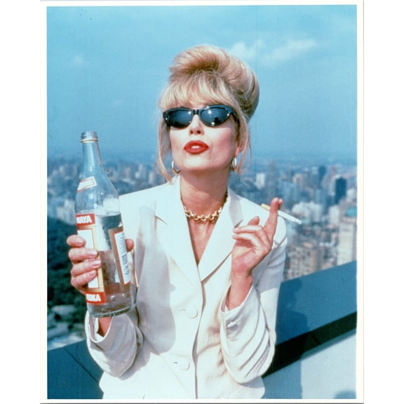 Joanna Lumley classic pose as Patsy from Absolutely Fabulous 8x10 inch photo