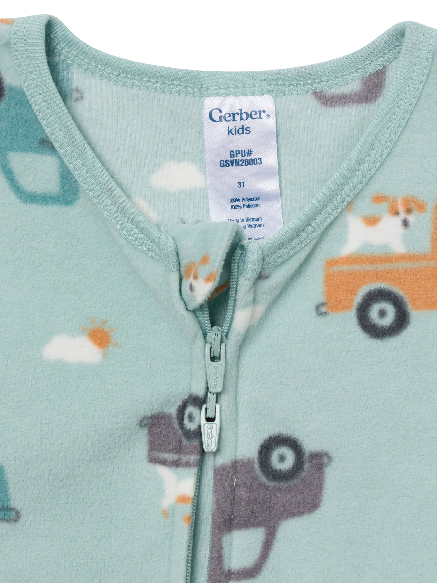 Gerber Baby and Toddler Neutral Microfleece 2-Way Zipper Blanket Sleeper Pajamas, 2-Pack, Sizes 0/3 Months - 5T