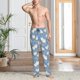 thumbnail image 2 of Fotbe Funny Chicken Pantalones de Pijama para Hombre, Pantalones de Dormir, Pantalones de Casa con Cintura Ajustable y Bolsillos-Large, 2 of 6