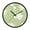 Simple Hand-Drawn Doodle Style, variant on Indoor 12' Voice-Activated Luminous Decoration Wall Clock With LED Night Light Light Green Gingham