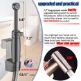 thumbnail image 3 of Pulverizador portátil para bidé Faucet SonTiy de 7,2 pulgadas, latón negro, 3 of 8