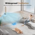 thumbnail image 5 of Bladeless Fan for Bedroom, 38" Air Circulator with Large Touchscreen Display, 60° Oscillation, Remote & Touch Control, 24 Speeds, 12H Timer, Low Noise Portable Standing Fan for Home & Office, 5 of 9
