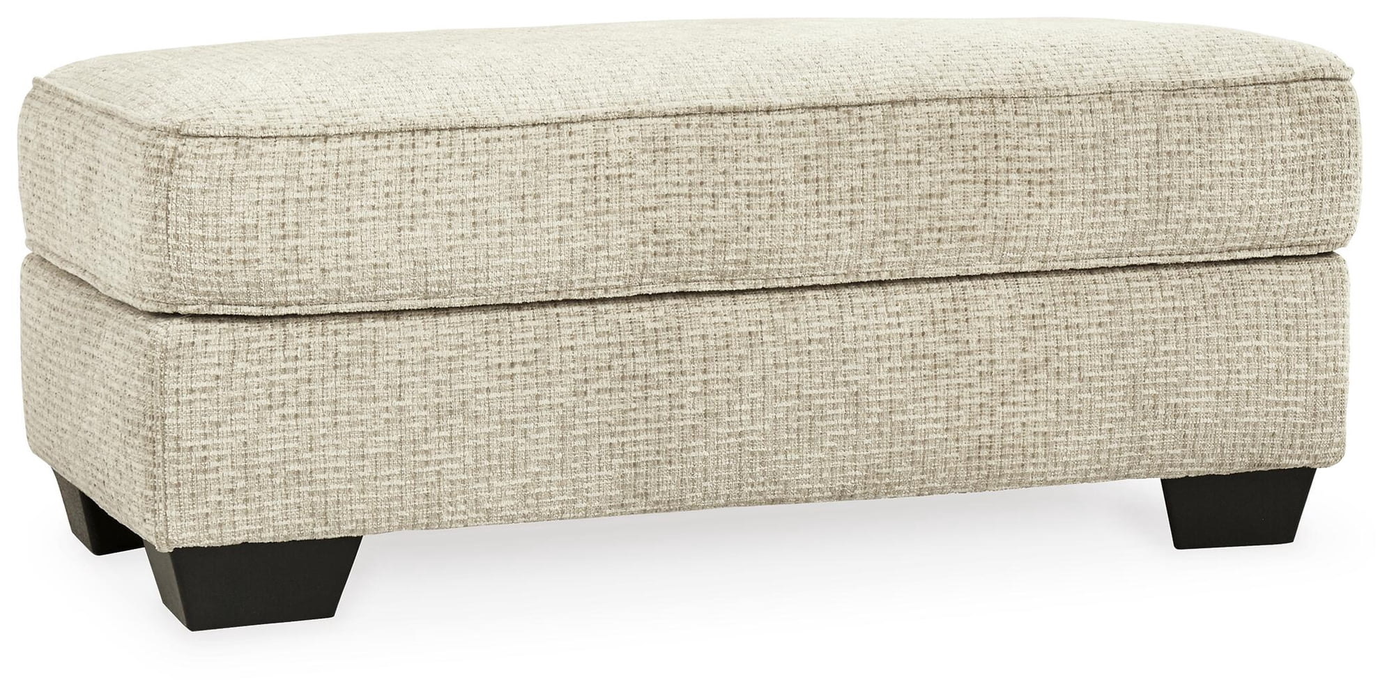 Signature Design by Ashley Monaghan Ottoman, Sandstone Chenille Upholstered Living Room Footrest