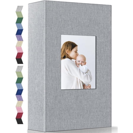 Photo Album 4x6 Photos Linen Cover Photo Books with 100/300/600 Horizontal Pockets, Slip-in Picture Albums for Family Wedding Anniversary Baby Vacation Pictures