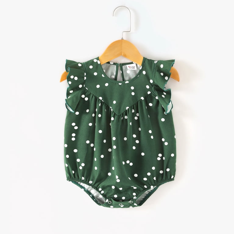 PatPat Family Matching Outfits Mommy and Me Dress Allover Polka Dots Dark  Green Ruffle Trim Tank Dress for Mom and Me Mother's Day Clothes for Mom -  Walmart.com