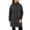 Black, variant on Women's Long Fleece Lined Jackets Waterproof Windbreaker Warm Softshell Rain Coat Hooded Windproof Insulated