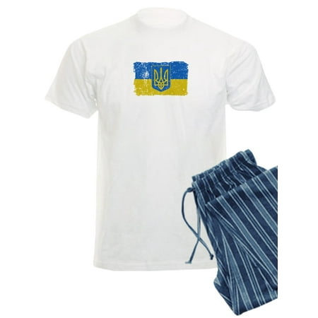 

CafePress - Ukraine Coat Of Arms Flag Pajamas - Men s Light Pajamas