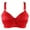 Red, variant on Best Bras for Women Fashion Printed Bra Wire Free Underwear One-Piece Bra Everyday Underwear Polyester Push Up Bras for Women