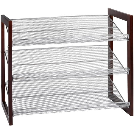 Neu Home® Lexington Collection Mesh 3 Tier Shoe Shelf