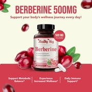 Healthy Way High Strength Berberine Supplement for Heart Health, 500mg, 180 Capsules