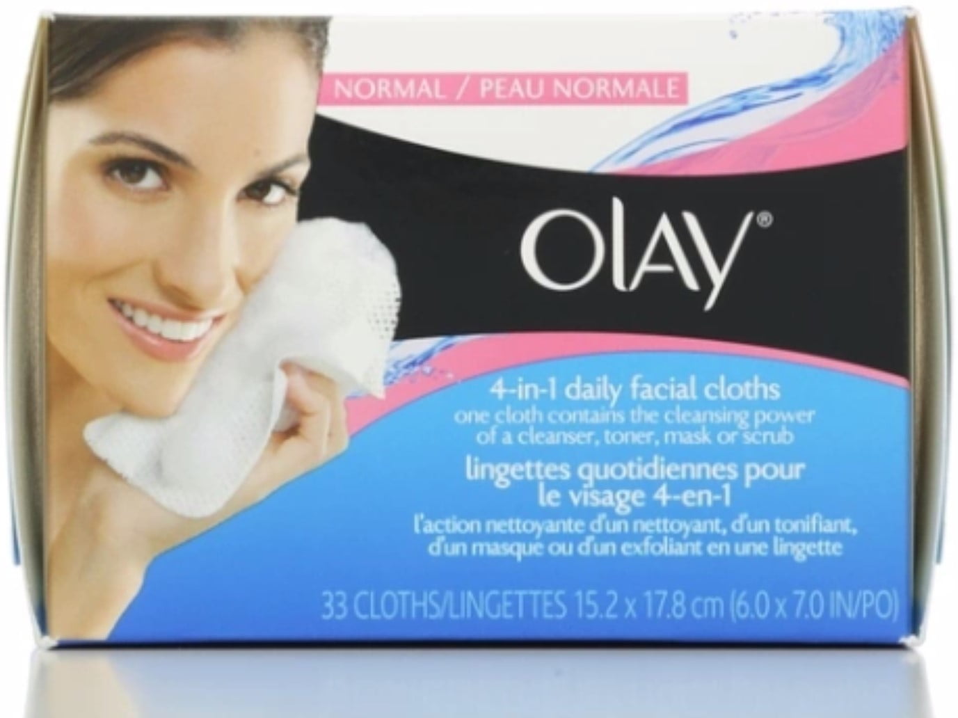 OLAY 4in1 Daily Facial Cloths, Normal Skin 33 ea (Pack of 3)
