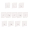 thumbnail image 1 of OUNONA 12 Pcs Crochets Adhésifs en Plastique PVC Transparent Réutilisables pour Usage Domestique Décoration Maison, 1 of 7