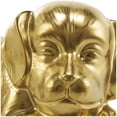 thumbnail image 6 of 10" x 5" Gold Ceramic Laying Dog Sculpture with Matte Finish, by DecMode, 6 of 11