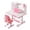 Pink, variant on Tereitr Desk & Chair Set for Kids, Height Adjustable Study Table with Tiltable Desktop, Bookshelf, Storage Drawer, Ergonomic Learning Table for Bedroom (Blue)