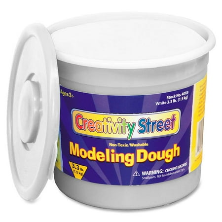 Creativity Street, CKC4069, 3lb Tub Modeling Dough, 1 Each, White