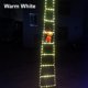 thumbnail image 3 of Luces LED de escalera navideñas con muñeco de Papá Noel, cadena de luces con control remoto, USB, 8 modos, decoración navideña para el hogar, la habitación y el jardín, 3 of 5