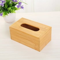 Masteelf Beige Tissue Box Cover, Decorative Paper Tissue Holder for Bathroom, Living Room, Office, 16x12x8.8cm