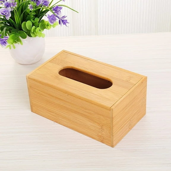 Masteelf Beige Tissue Box Cover, Decorative Paper Tissue Holder for Bathroom, Living Room, Office, 16x12x8.8cm