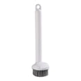 thumbnail image 1 of 2-in-1 Long Handle Dish Scrub Brush with Rotating Head and Built-In Scraper for Pots, Pans and Dishes, 1 of 5