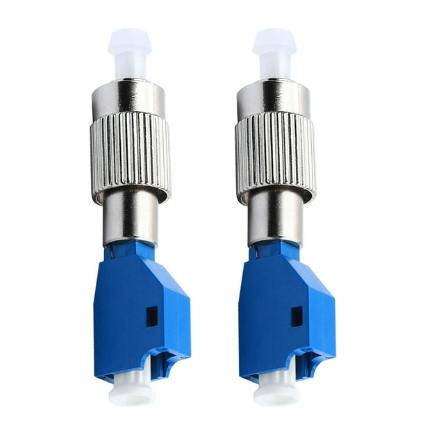 Adaptadores de fibra óptica de 2 PCS FC Male a LC Adaptadores de convertidores híbridos femeninos