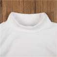 thumbnail image 5 of Miaeowve Kids Girls Long Sleeve Base Layer Thermal Tops Winter Baselayer Plain T-Shirt Workout Dance White 140, 5 of 7