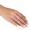 thumbnail image 3 of PalmBeach Jewelry .35 TCW Round Cubic Zirconia Sterling Silver Gothic Cross Ring, 3 of 5
