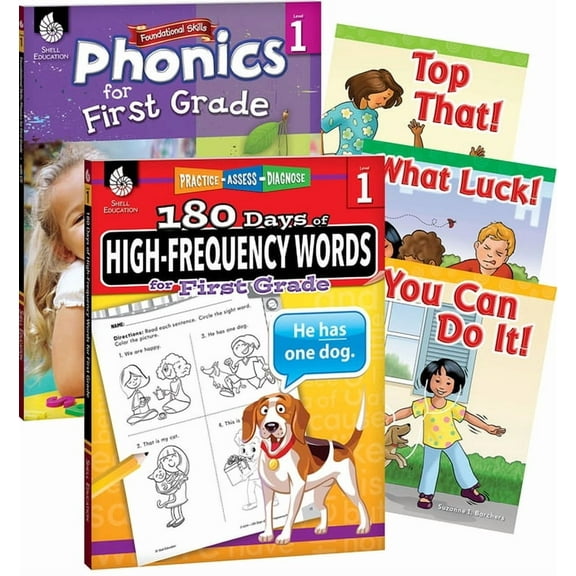 Learn-At-Home: Learn-At-Home: Phonics Practice Reading Grade 1 Bundle: 5-Book Set (Other)