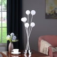 thumbnail image 3 of HomeRoots 475646 27.5 x 7 x 7 in. Silver Chrome Six Light Globe Desk or Table Lamp, 3 of 5