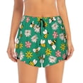 thumbnail image 2 of Goofa Flying Bees Printed Women 2 in 1 Running Shorts,Quick Dry Athletic Workout Shorts,High Waisted Athletic Shorts with Liner Pockets-X-Large, 2 of 9