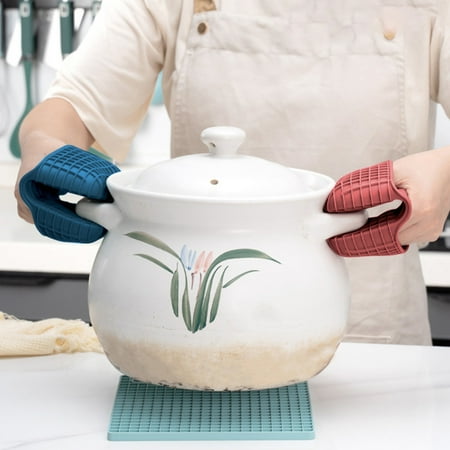 

Silicone Oven Mini Mitts Pinch Soft Flexible Humanized Design Gloves for Home Kitchen Cooking