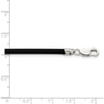 thumbnail image 3 of Sterling Silver 20Inch 3mm Black Rubber Cord Necklace (20 X 3) Made In United States qg1257-20, 3 of 5