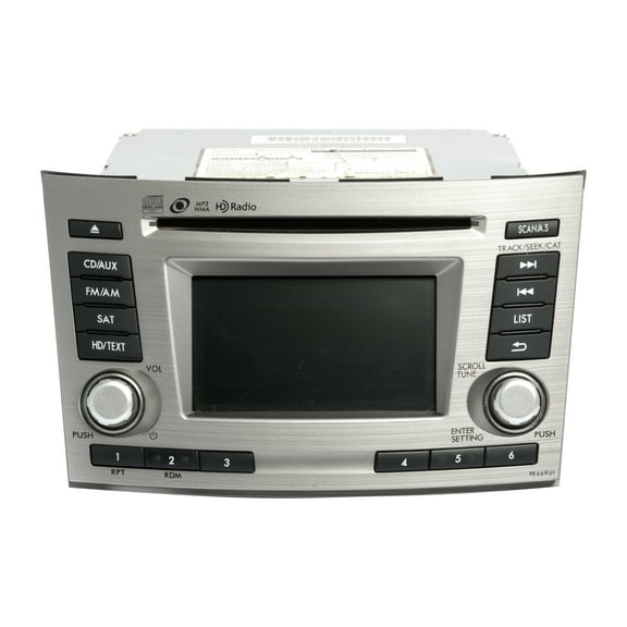 Restored 2013-2004 Subaru Legacy AM FM Radio Single Disc CD Player MP3 86201AJ66A PE669U1 (Refurbished)