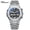 Silver shell black surface steel belt, variant on Three-eye six-pin men's calendar moon phase chronograph octagonal quartz watch
