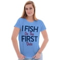 thumbnail image 5 of Fishing Girls Cute Flirty First Date Women's T Shirt Ladies Tee Brisco Brands 2X, 5 of 5