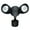Black, variant on Round Twin Heads Motion Sensor Security Fixture - 5000K Color Temperature - Black