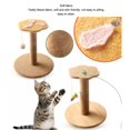thumbnail image 4 of Cat Climbing Frame, Stable Cat Scratching Post Teddy Fleece  For Bedroom For Courtyard, 4 of 8