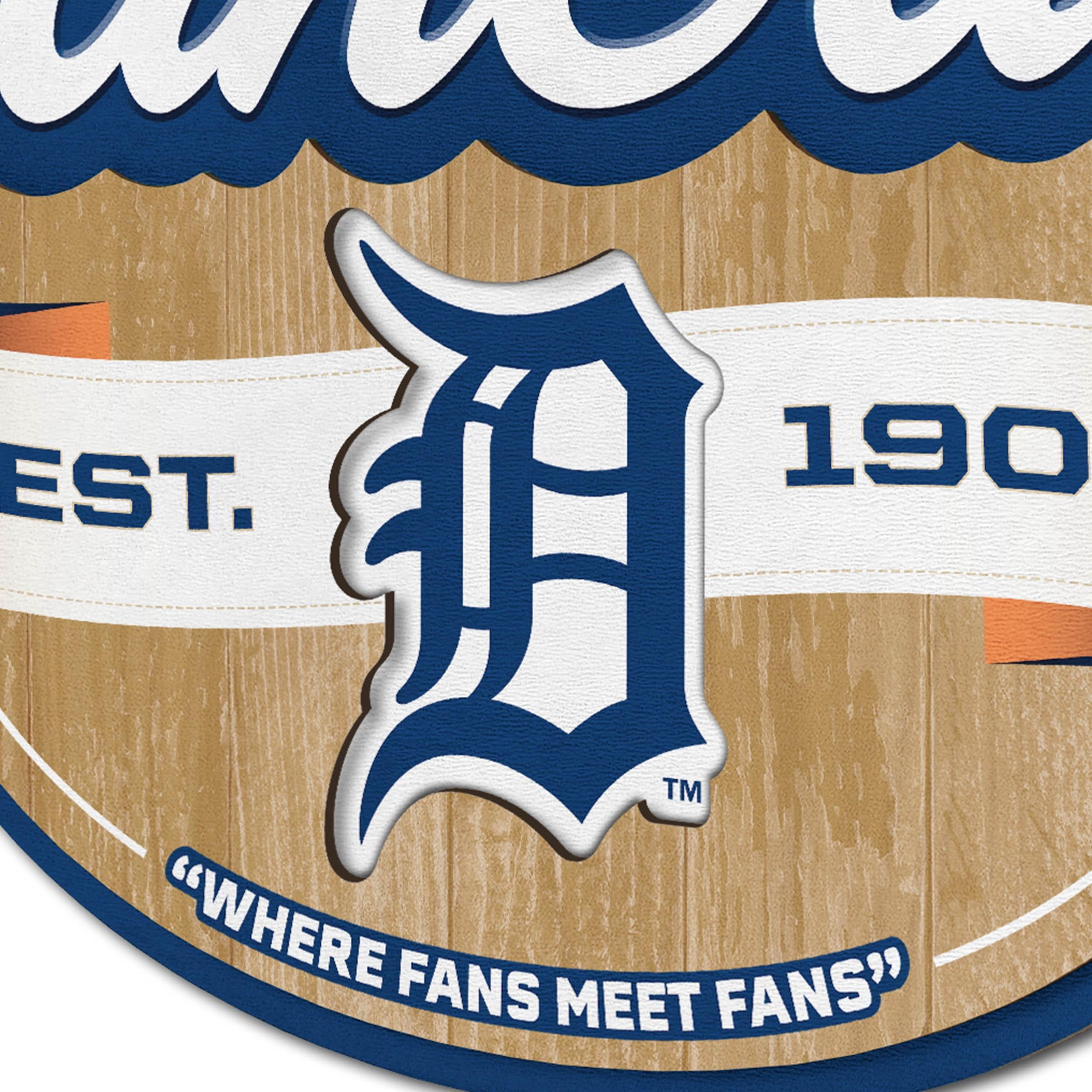 YouTheFan MLB Detroit Tigers Fan Cave Sign