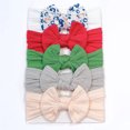 thumbnail image 2 of HIPYLO Baby Bows 5 Pack Handmade Toddler Girls Headbands Soft Stretchy Hair Bands with Bow for Newborn Infant Kids Gifts for Children's Day, 2 of 6