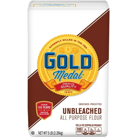 Gold Medal Unbleached, All Purpose Flour, 5 lb Bag