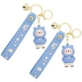 thumbnail image 1 of EeaseCA 2pcs Lovely Bear Design Keychain Cartoon Keychain Car Keyring Key Chain Pendant, 1 of 8