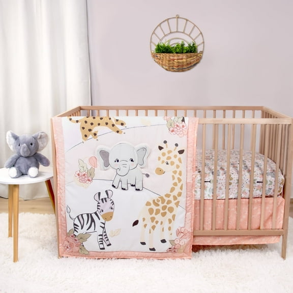The Peanutshell Crib Bedding, Under the Stars Baby Crib Bedding Set and Mobile, 4-Piece Set