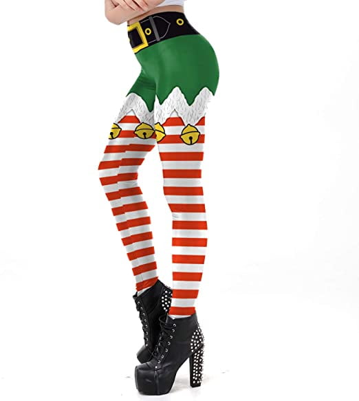christmas gym leggings